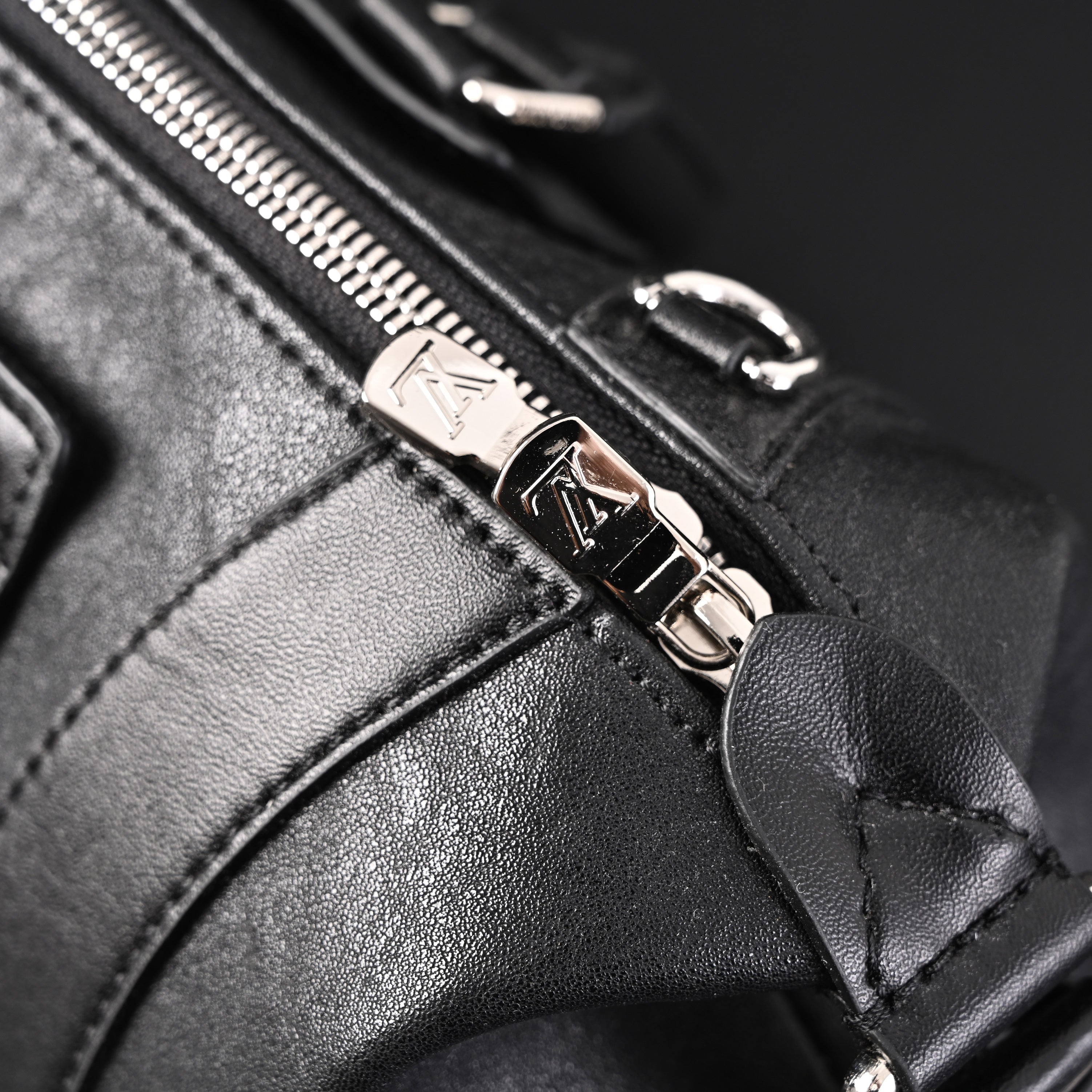 Louis Vuitton Nano Biker Bag in Black Lambskin Leather – Top Handle & Shoulder Carry (M14623)