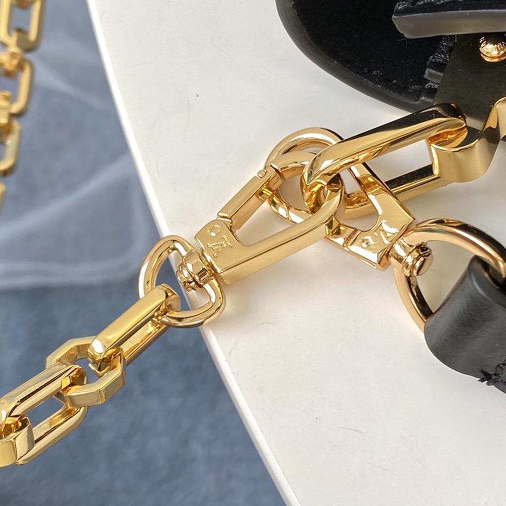 LV DAUPHINE MM Black smooth