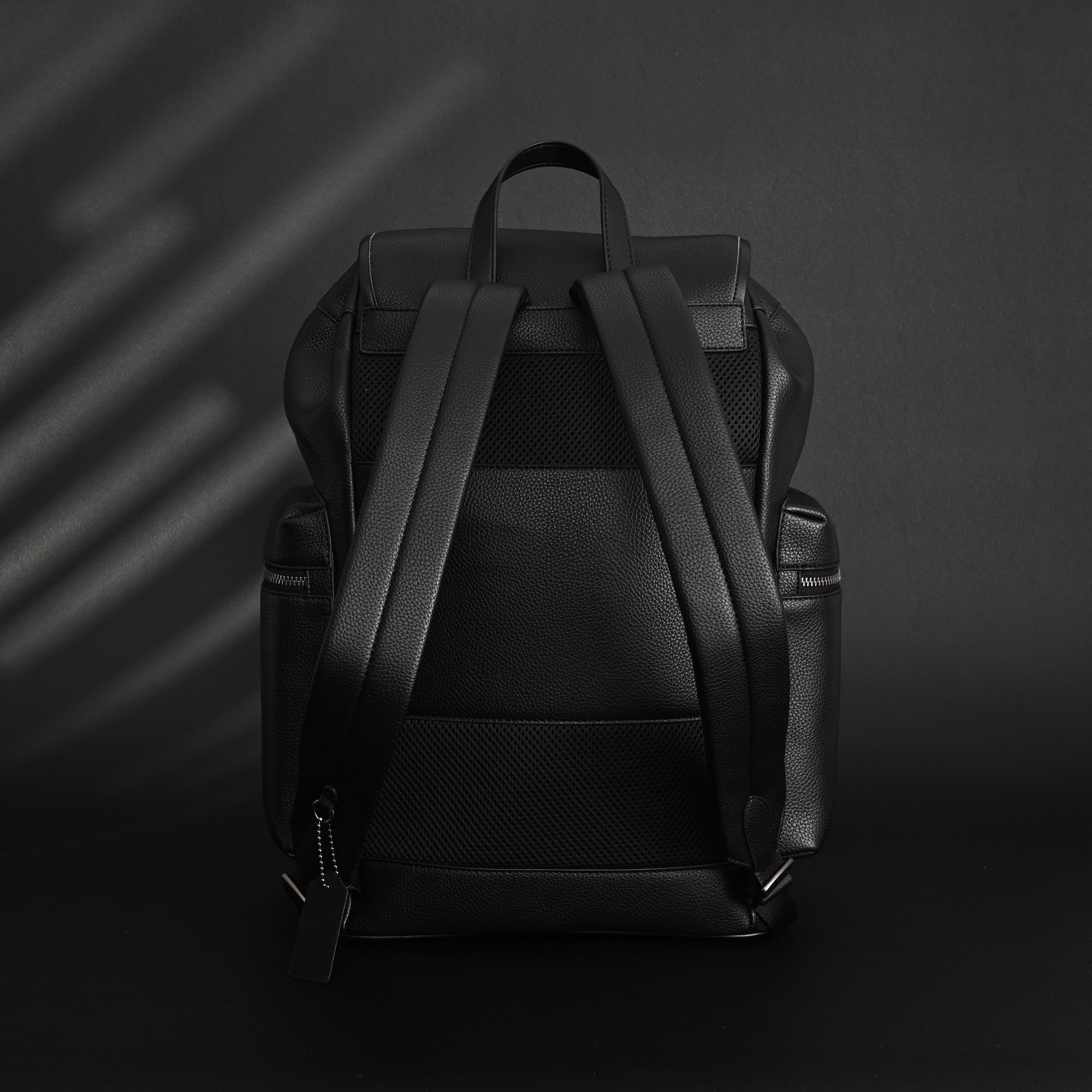 Prada Nylon & Leather Multi-Pocket Backpack – Black