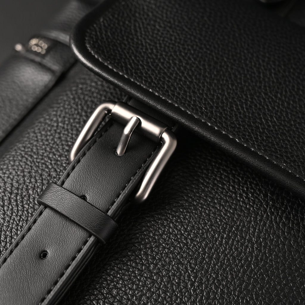 Prada Nylon & Leather Multi-Pocket Backpack – Black