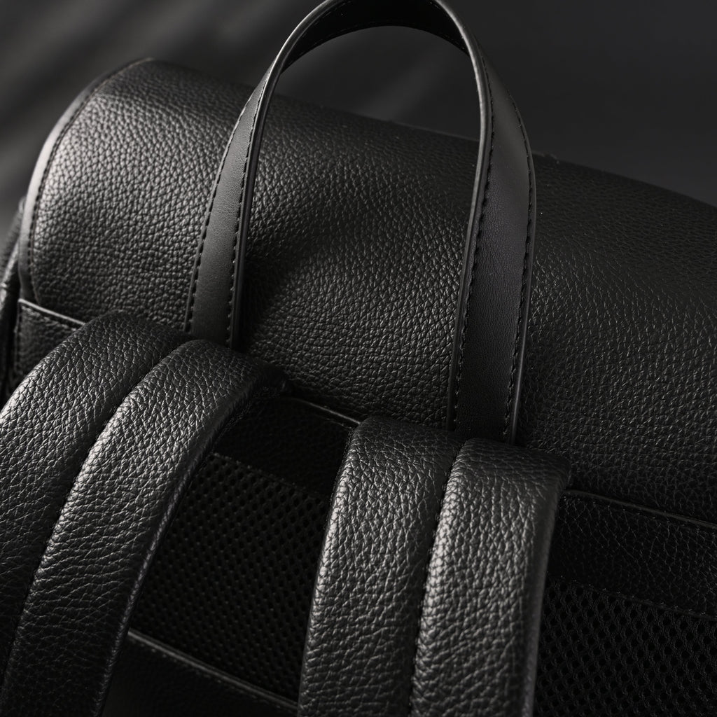 Prada Nylon & Leather Multi-Pocket Backpack – Black