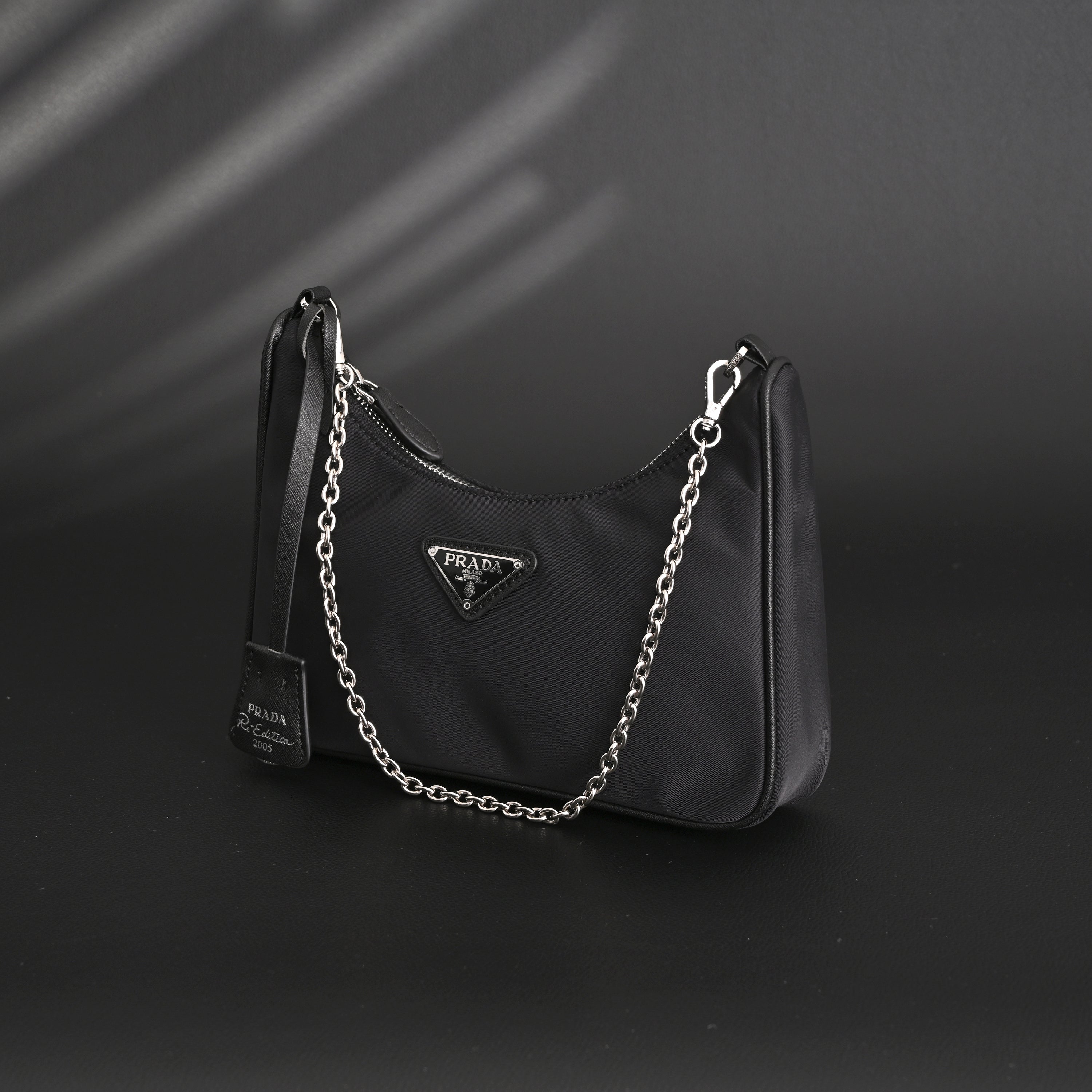 Prada Re-Edition 2005 Nylon Shoulder Bag – Black