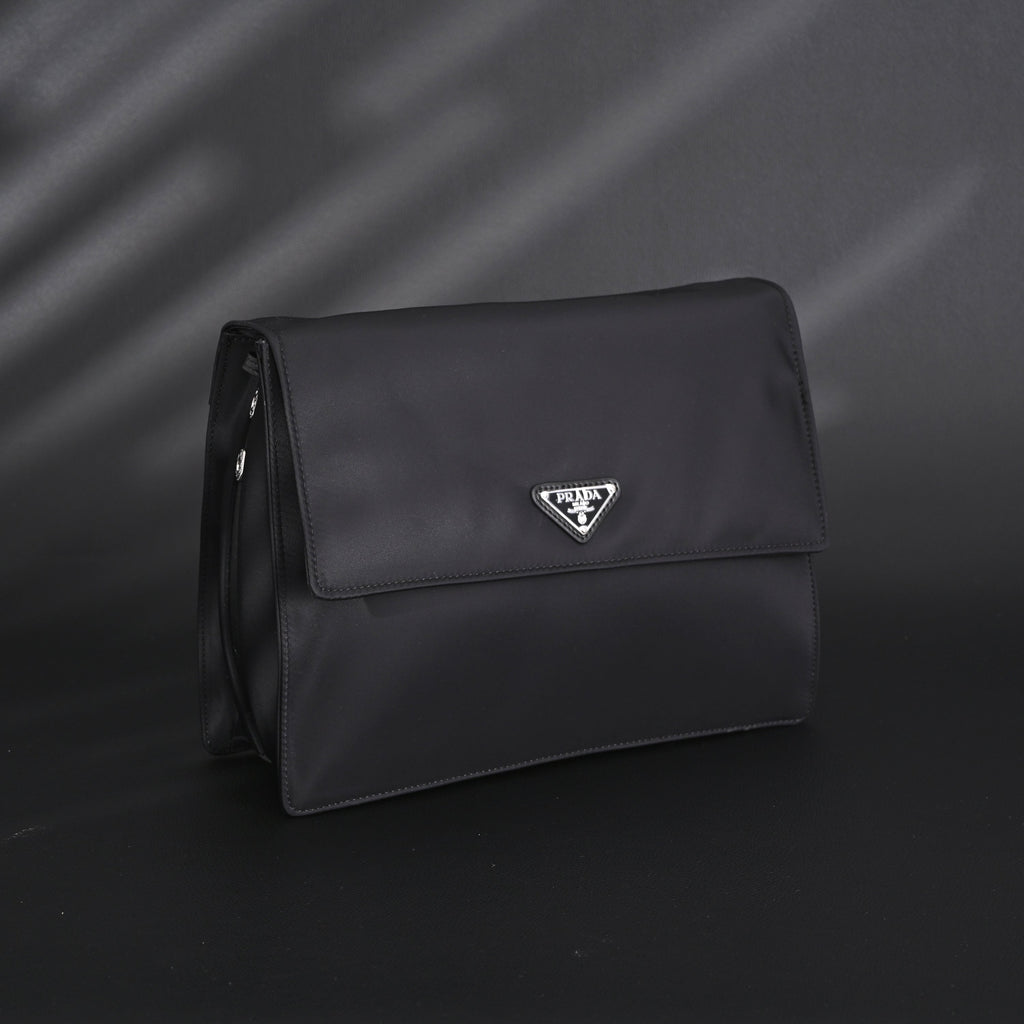 Prada Nylon Black Messenger Bag