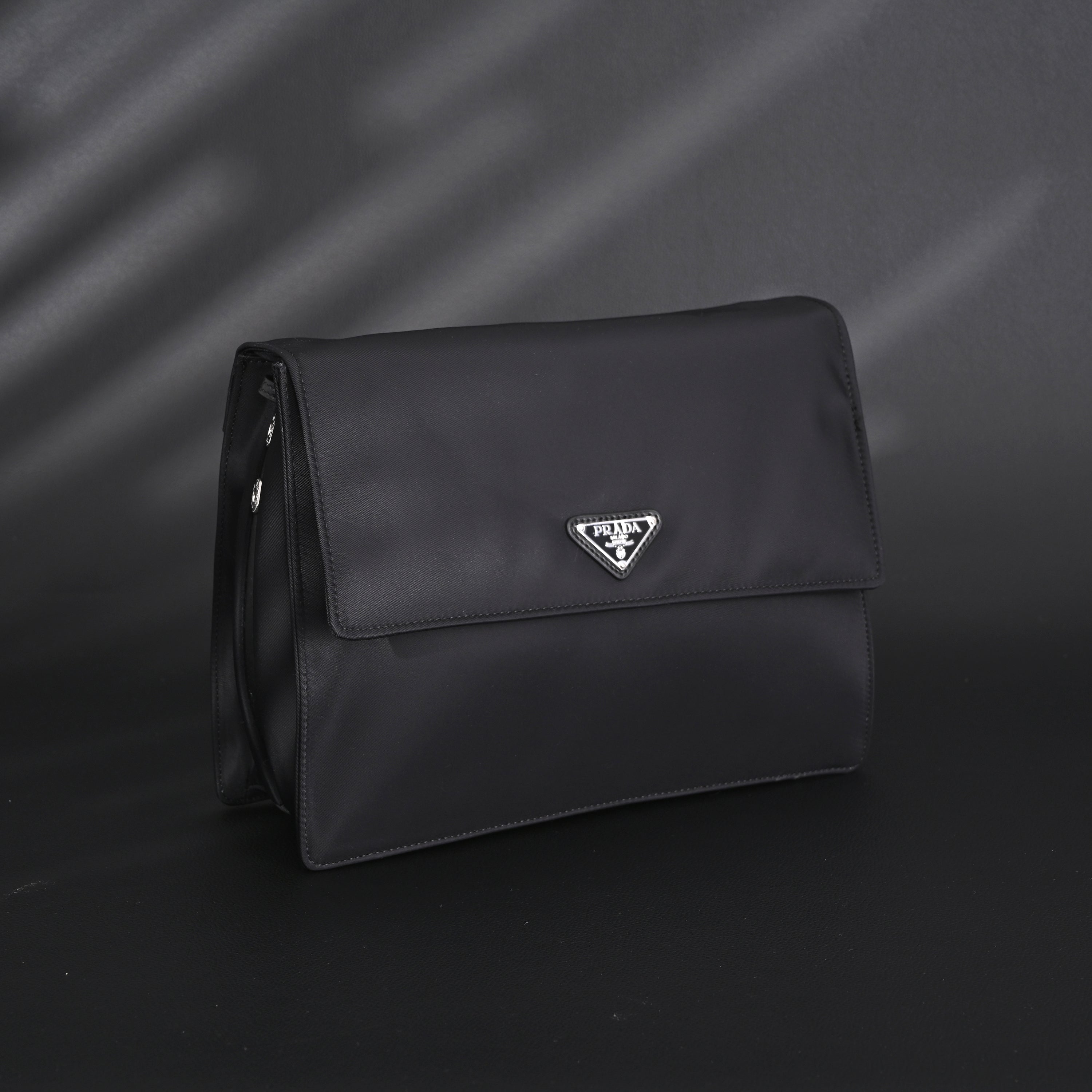 Prada Nylon Black Messenger Bag