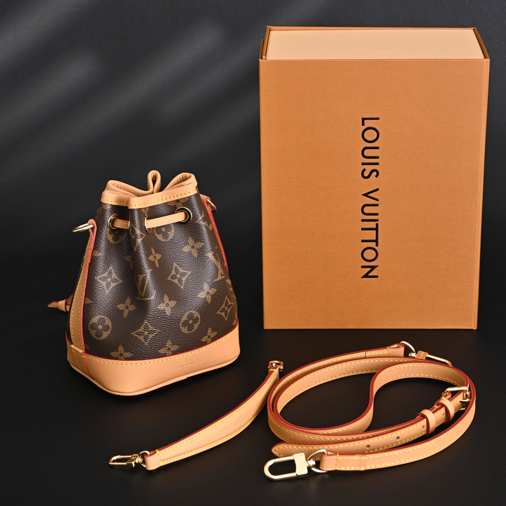 Louis Vuitton Noé Bucket Bag – Monogram Canvas with Natural Leather Trim