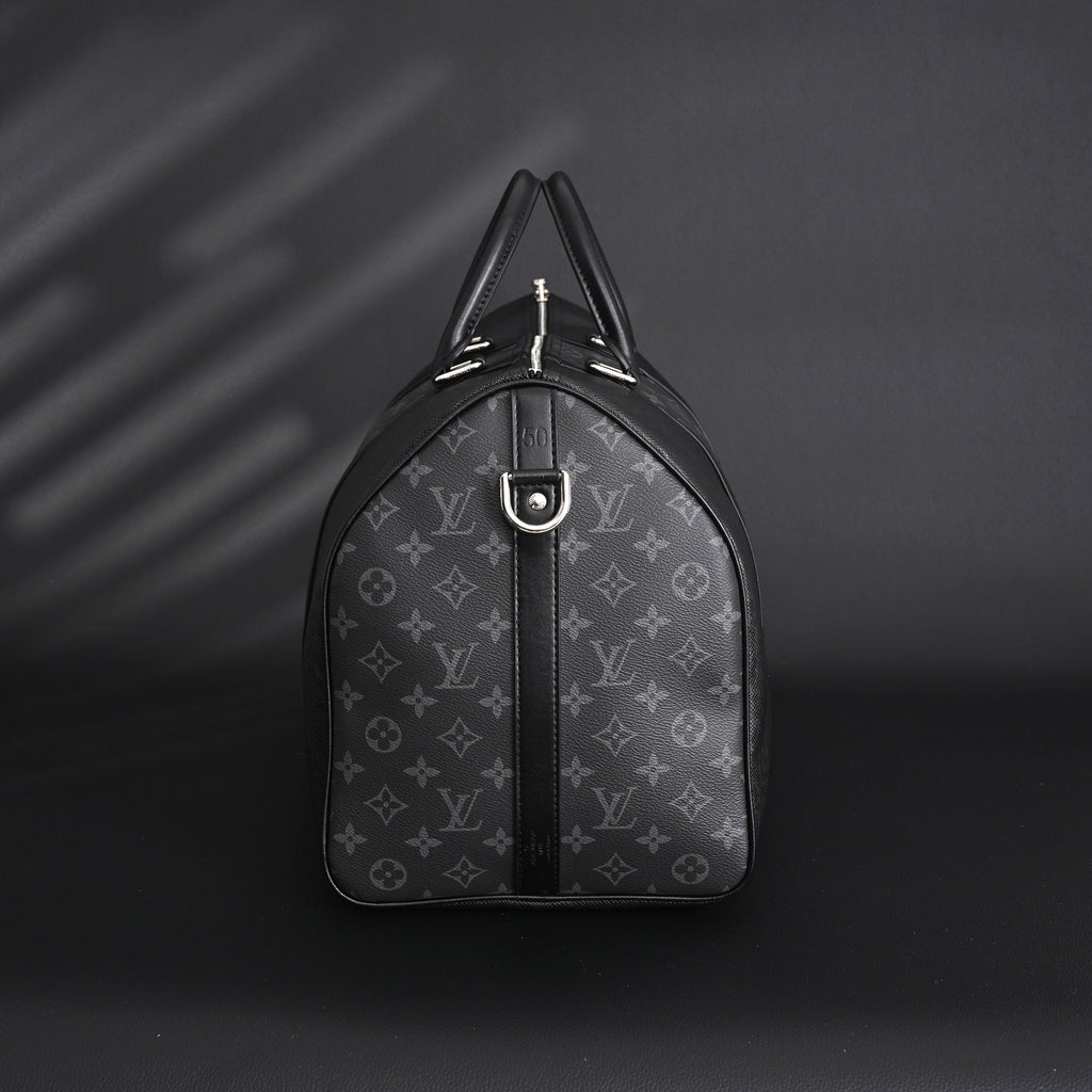 Louis Vuitton Keepall Bandoulière 50 – Monogram Eclipse Canvas Travel Bag