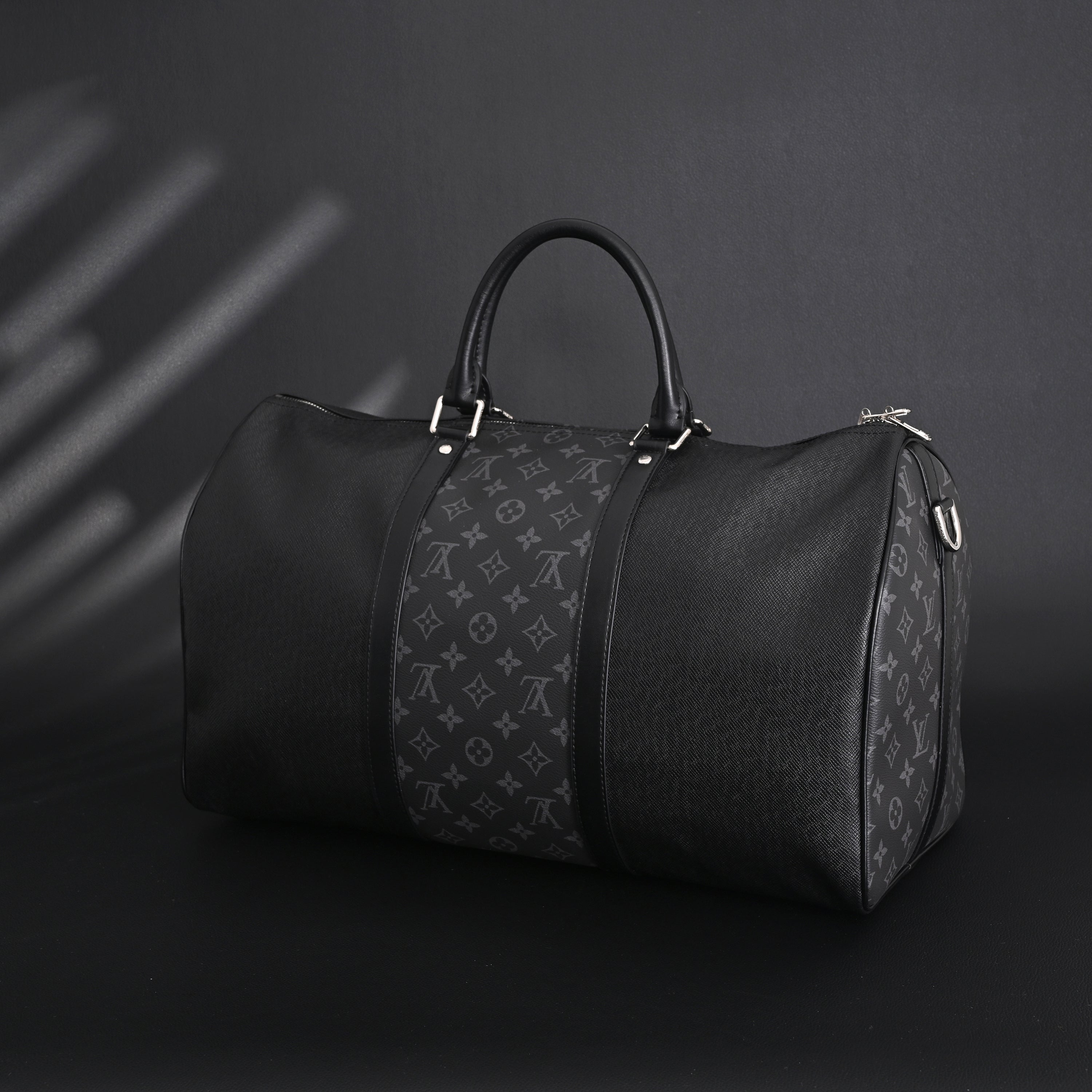 Louis Vuitton Keepall Bandoulière 50 – Monogram Eclipse Canvas Travel Bag