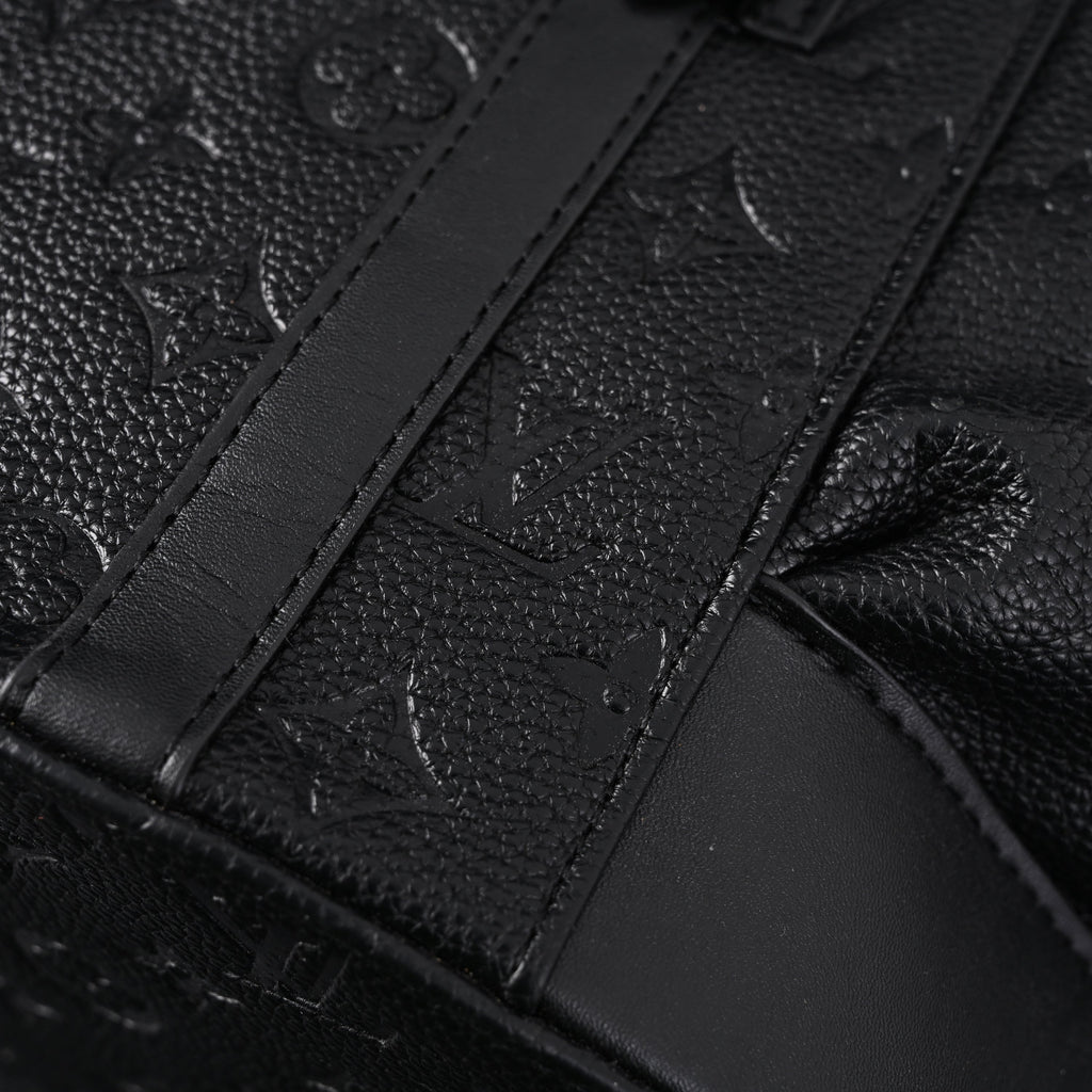 Louis Vuitton Christopher PM Backpack Monogram Shadow Black Leather