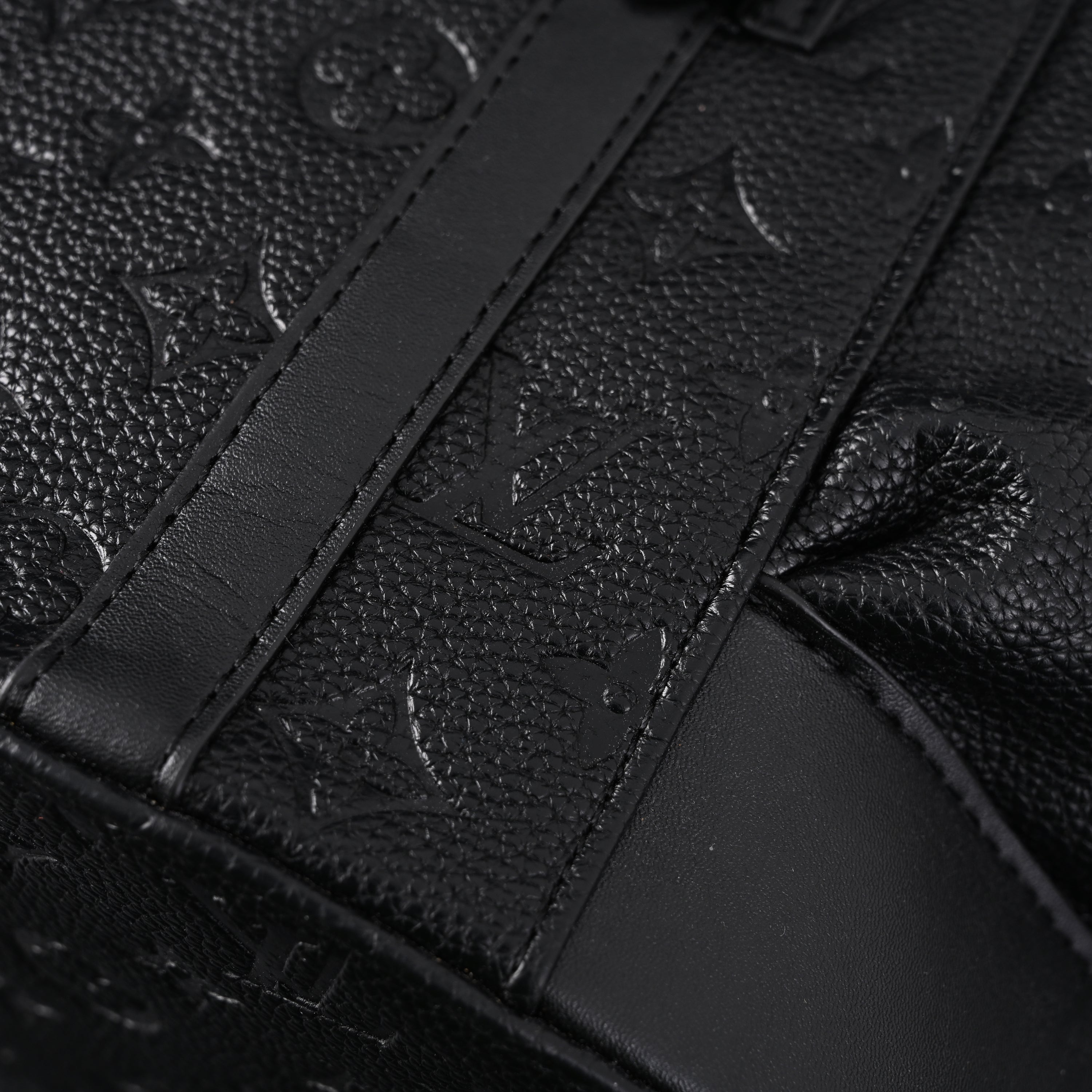 Louis Vuitton Christopher PM Backpack Monogram Shadow Black Leather