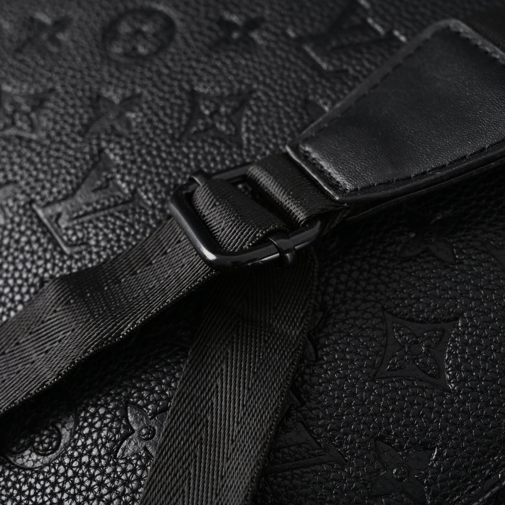 Louis Vuitton Christopher PM Backpack Monogram Shadow Black Leather