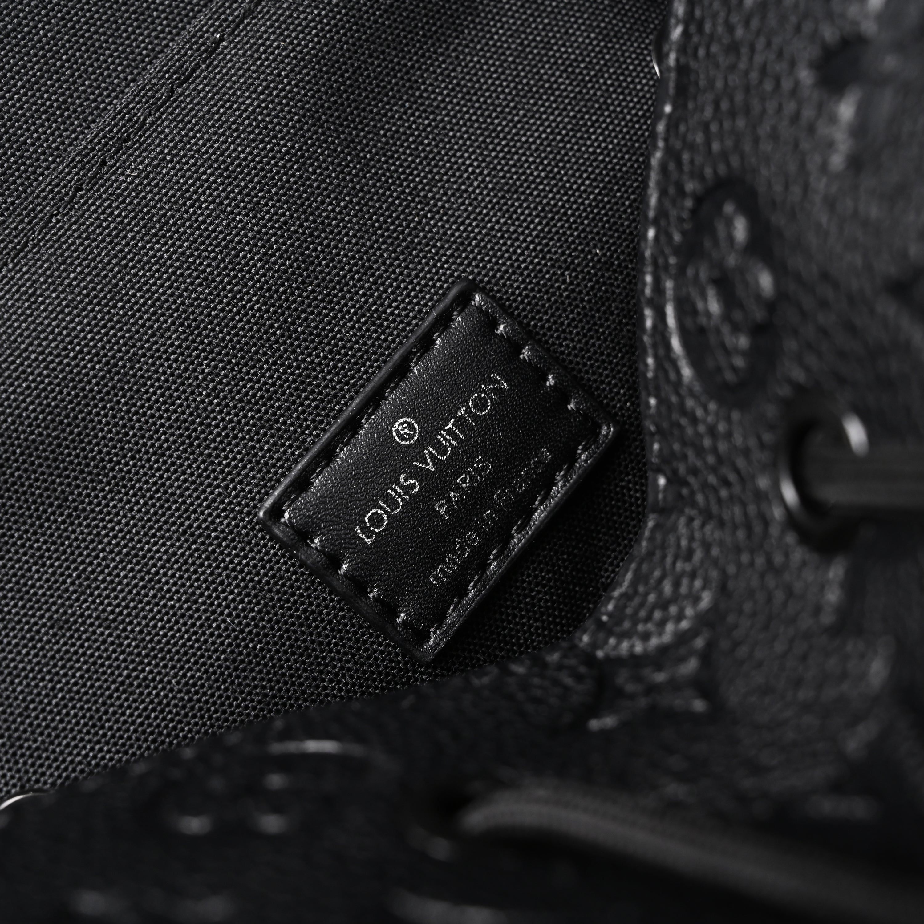 Louis Vuitton Christopher PM Backpack Monogram Shadow Black Leather