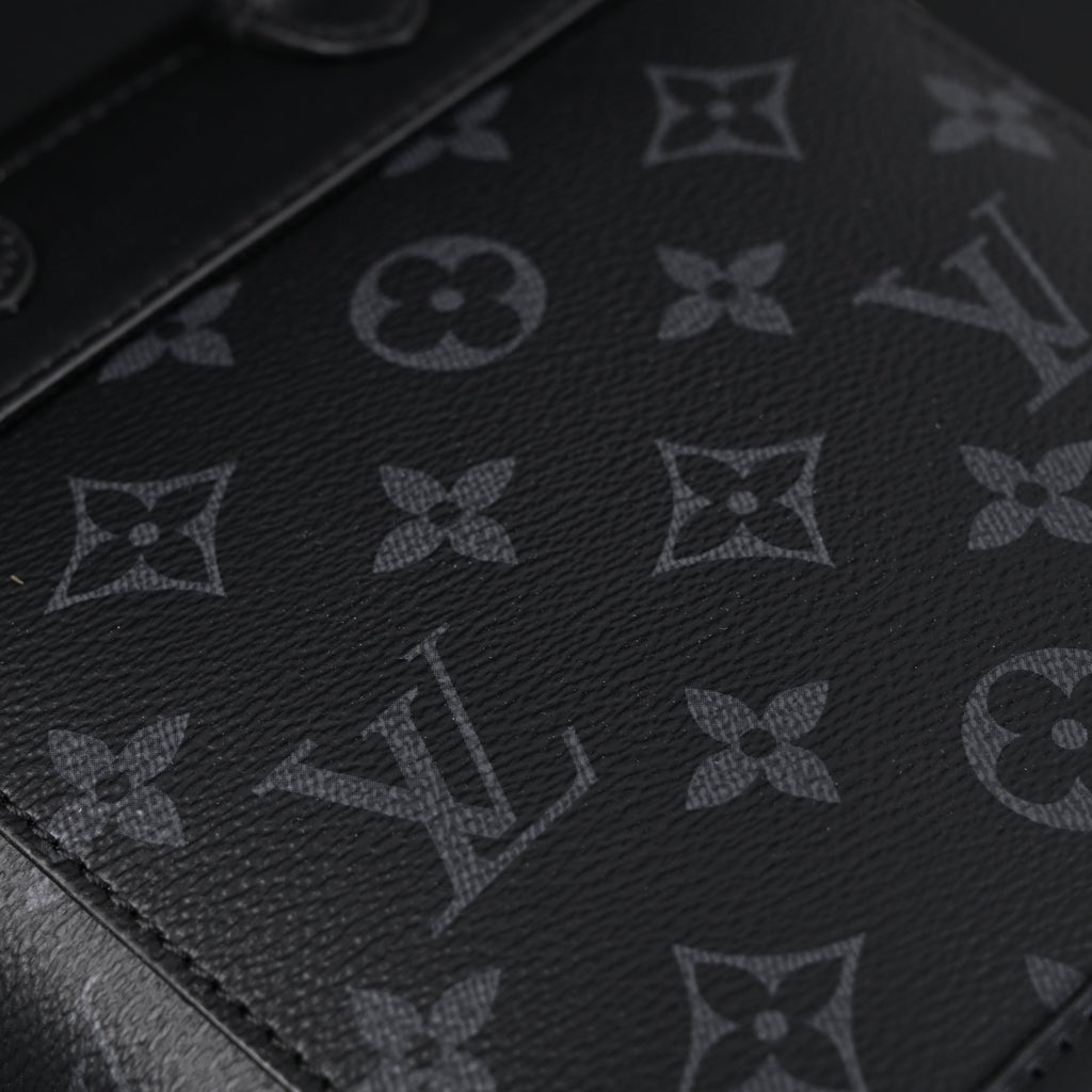 Louis Vuitton Soft Trunk Messenger – Monogram Eclipse Canvas with Silver Chain