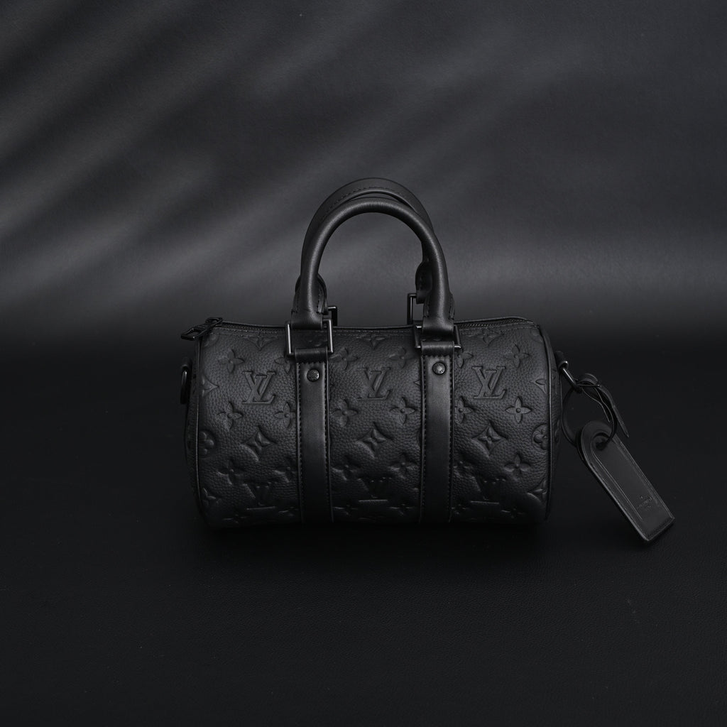 Louis Vuitton Keepall Bandoulière 50 – Monogram Shadow Black Leather