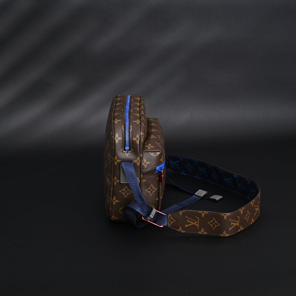 Louis Vuitton Trio Messenger Bag – Monogram Canvas with Blue Strap