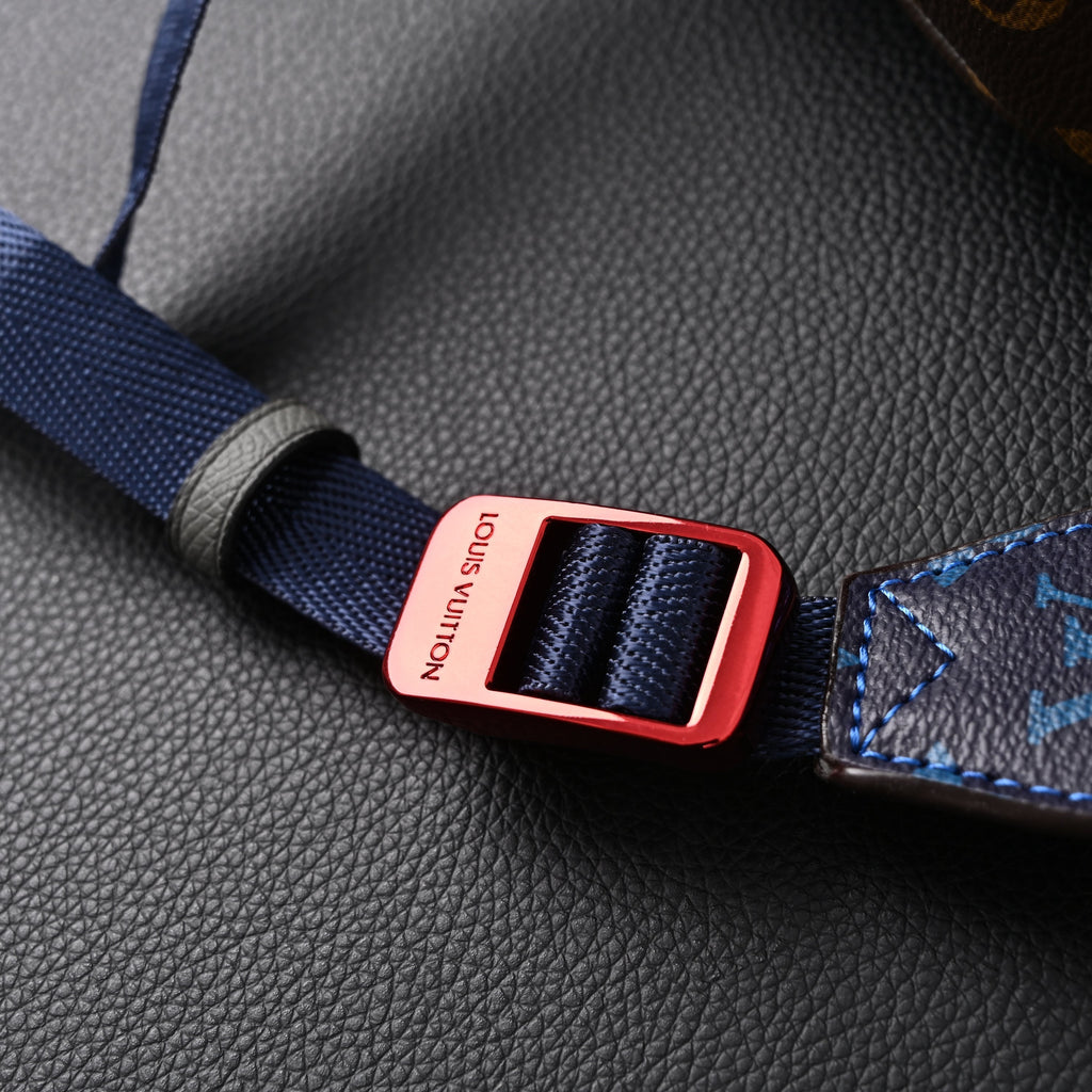 Louis Vuitton Trio Messenger Bag – Monogram Canvas with Blue Strap