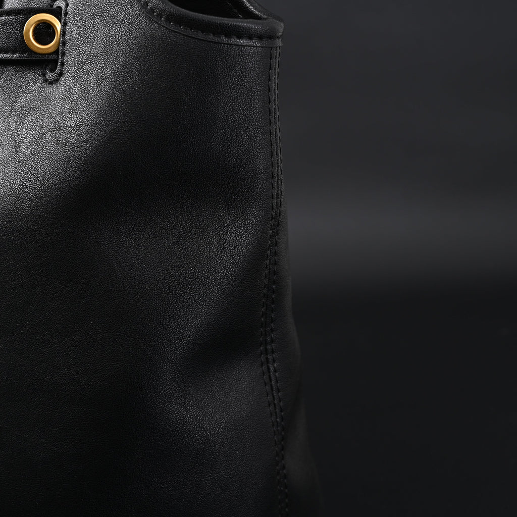 Miu Miu Leather Tote Bag – Classic Black