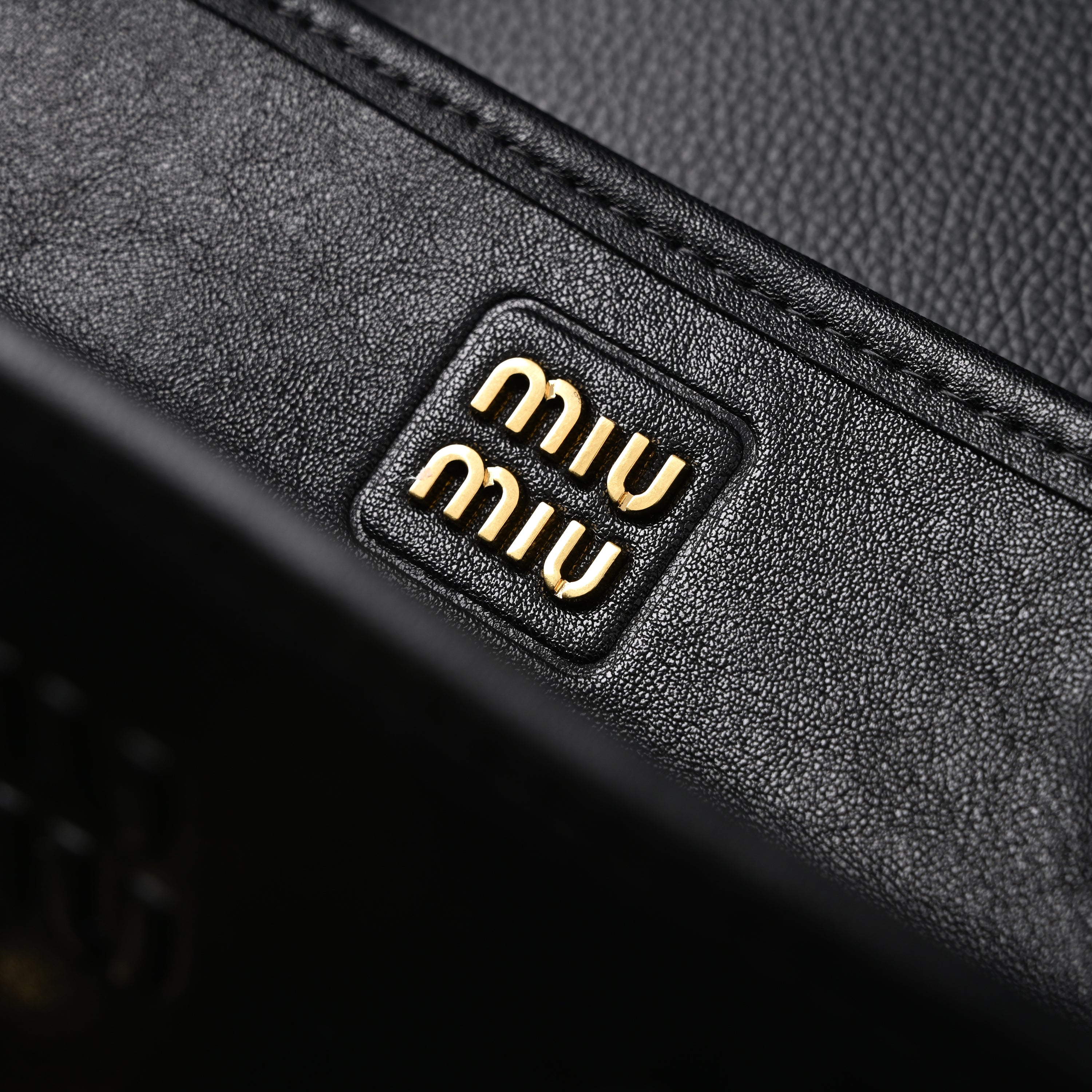 Miu Miu Leather Tote Bag – Classic Black