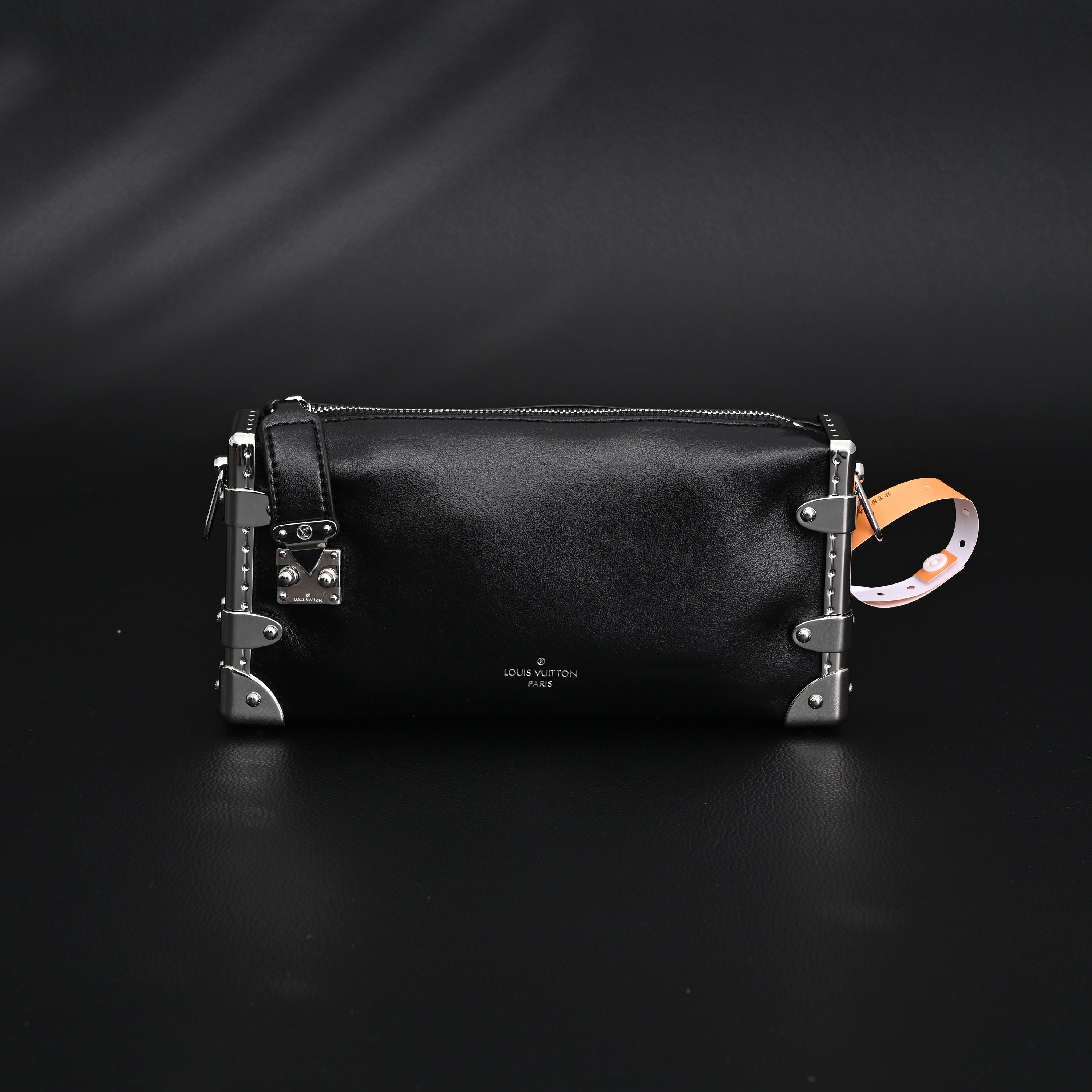 Louis Vuitton Soft Trunk Monogram Black Leather Crossbody Bag