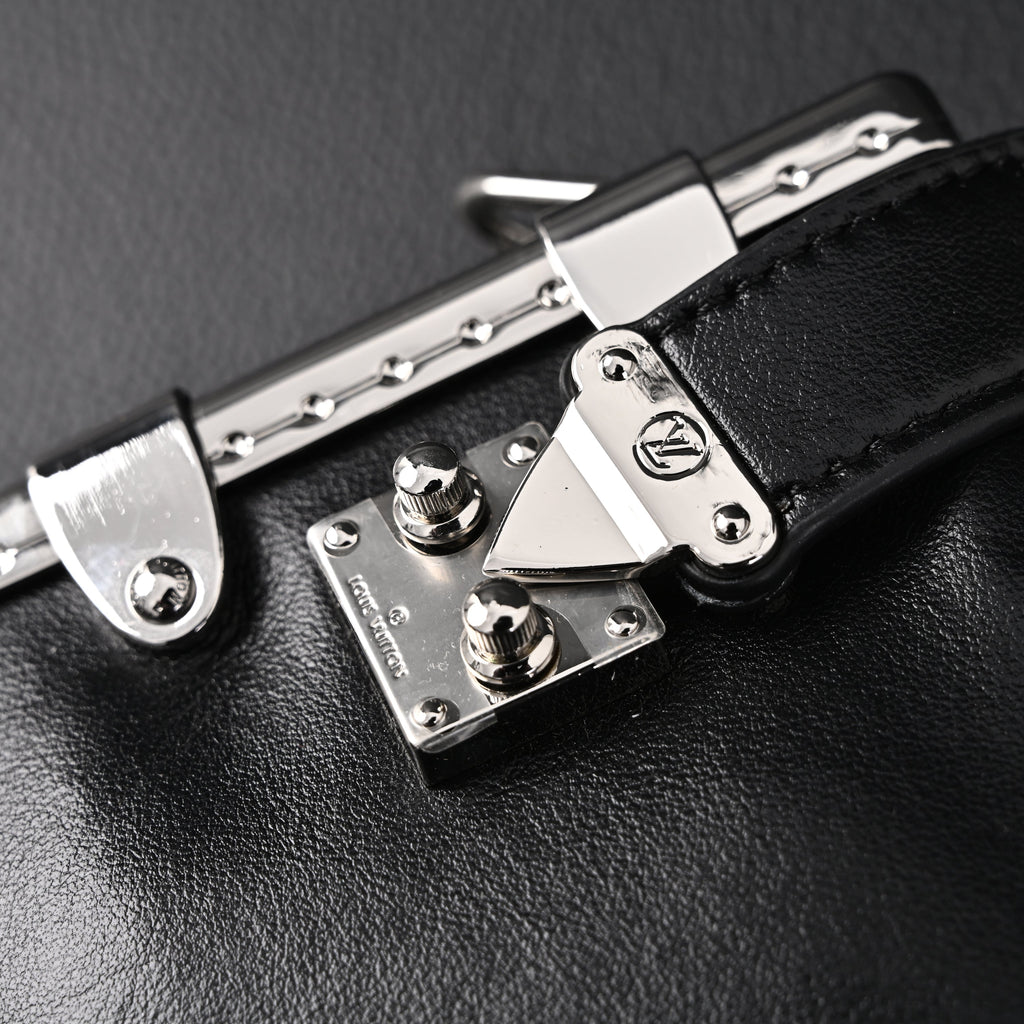 Louis Vuitton Soft Trunk Monogram Black Leather Crossbody Bag