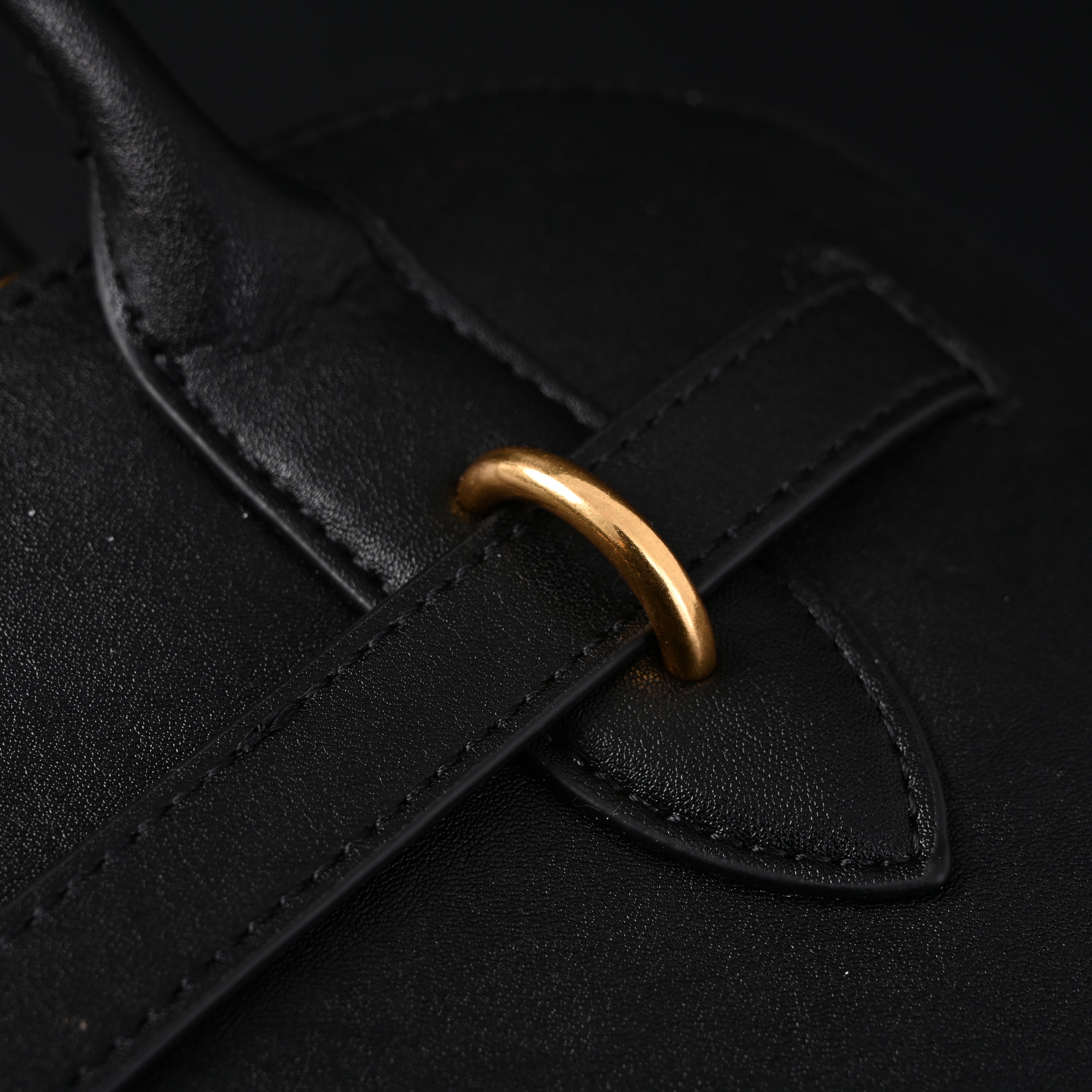 Miu Miu Black Leather Satchel Bag – Medium Structured Tote