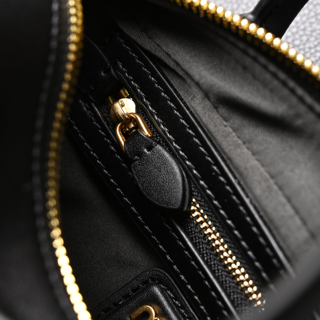 Miu Miu Leather Top Handle Satchel – Classic Black