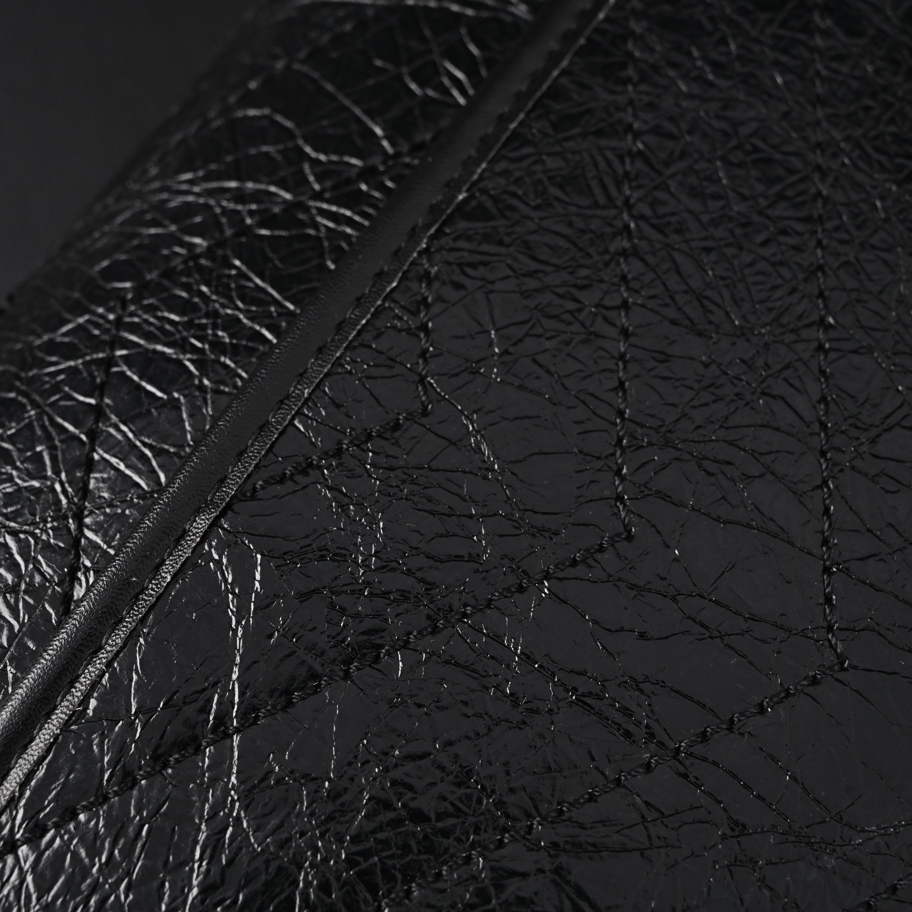 Saint Laurent Niki Medium Black Crinkled Leather Shoulder Bag