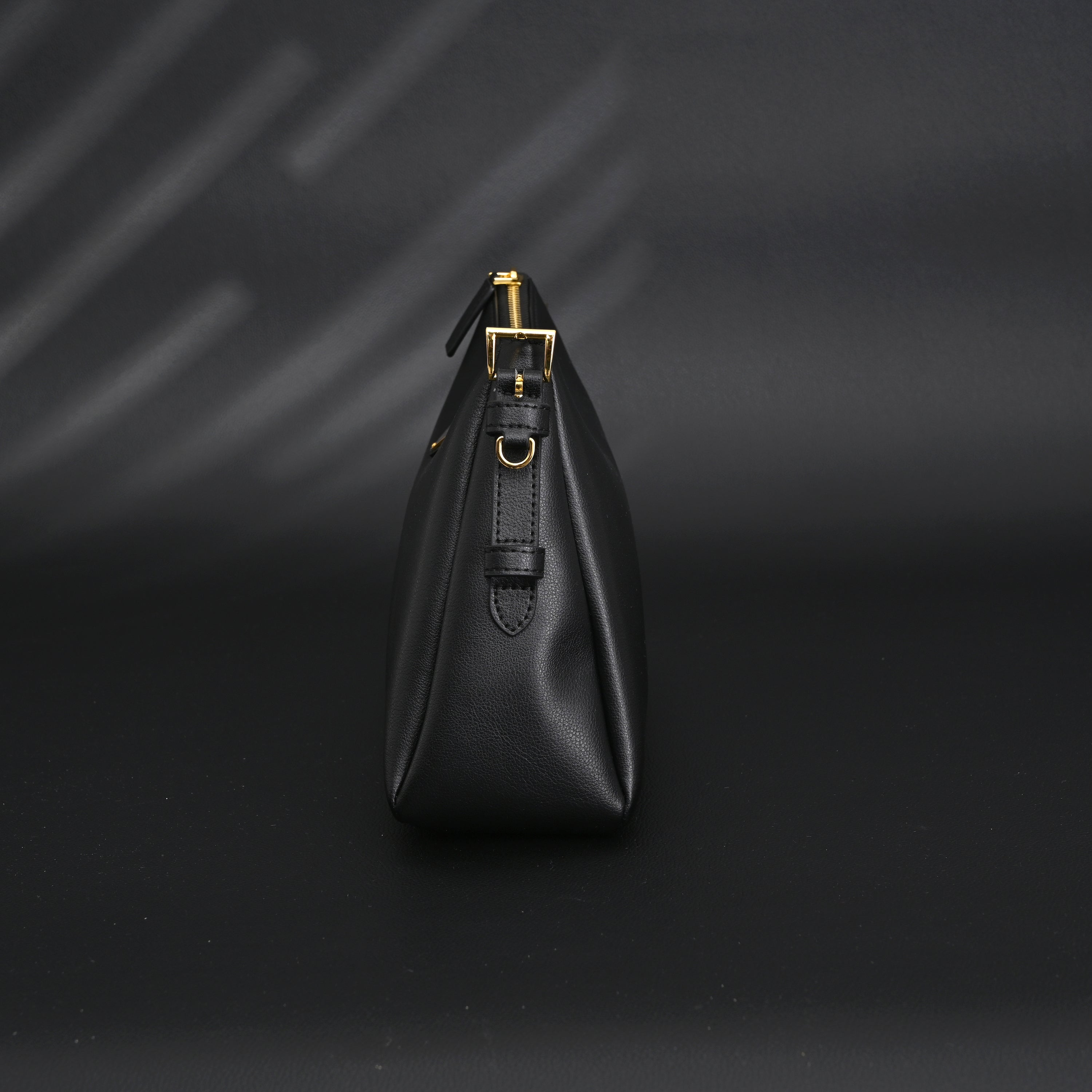 Prada Cleo Black Brushed Leather Shoulder Bag