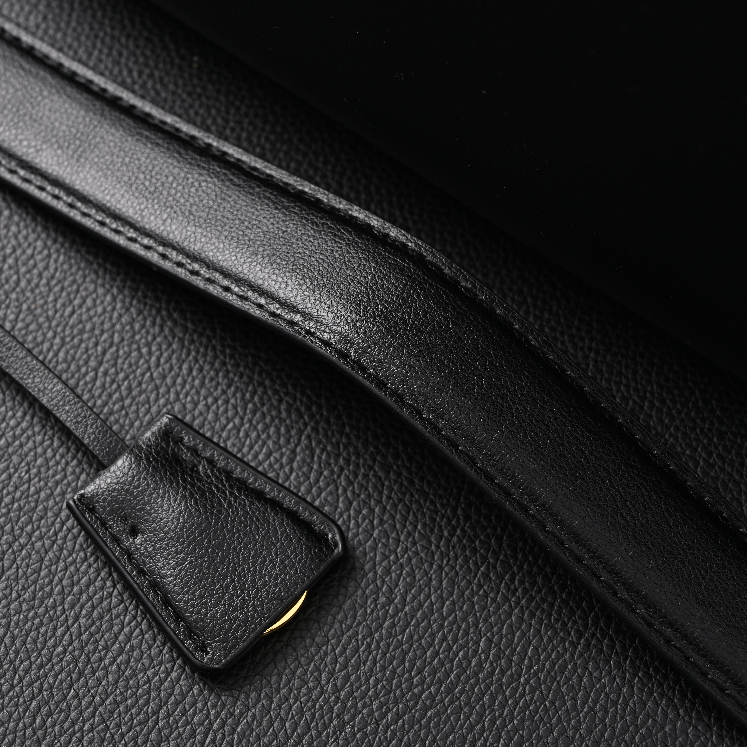 Prada Cleo Black Brushed Leather Shoulder Bag