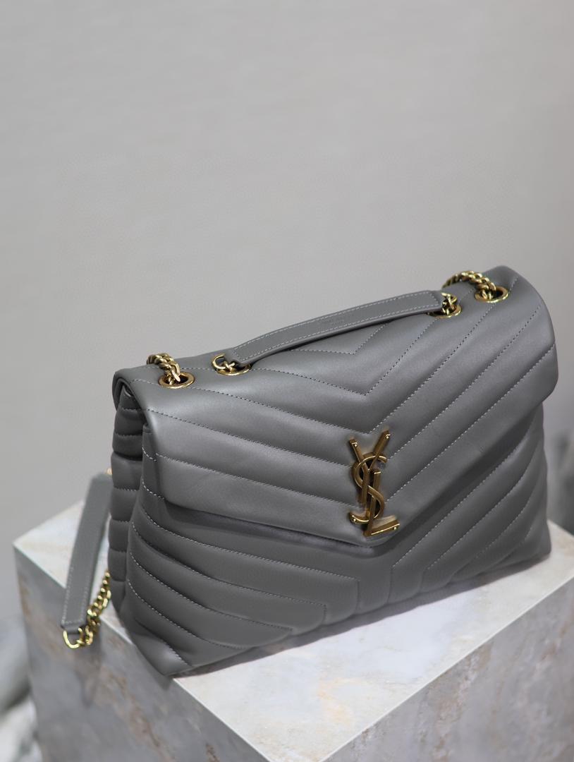 YSL Loulou Small Bag Gray