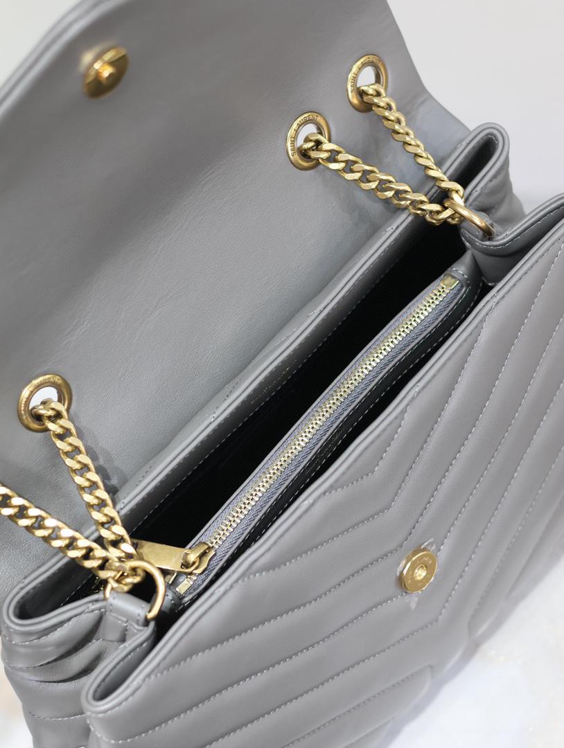 YSL Loulou Small Bag Gray