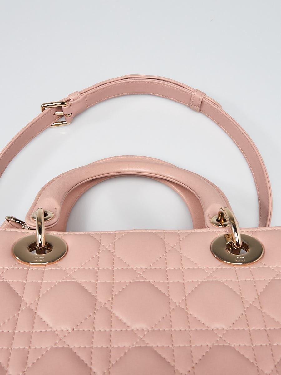 Medium Lady Dior Bag Blush Cannage Lambskin